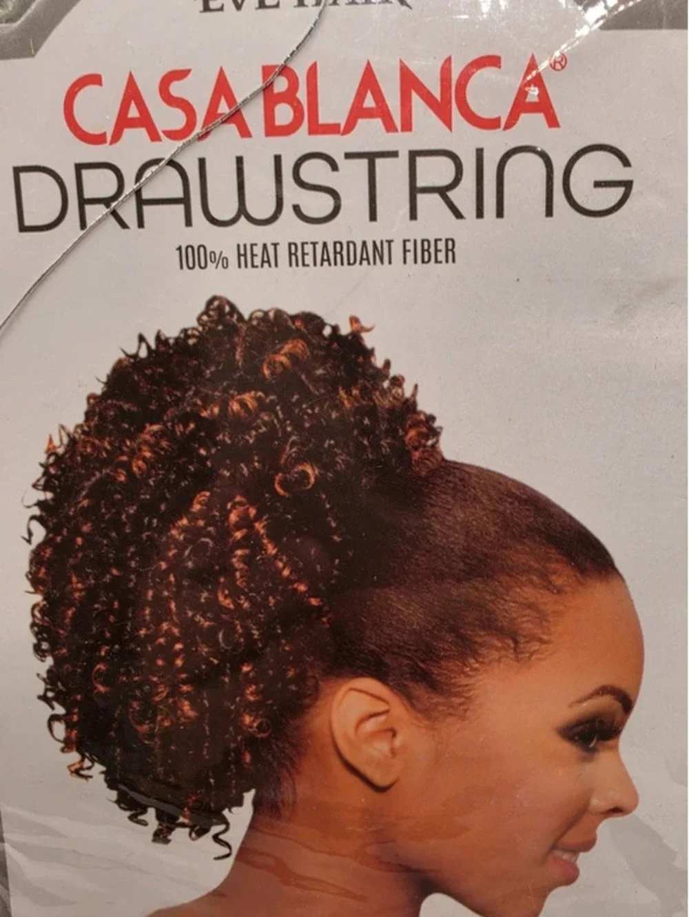 Eve Hair Casablanca Faux Hair Drawstring Ponytail Curly Updo